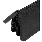 Roka Black Carnaby All Black Small Recycled Canvas Wallet