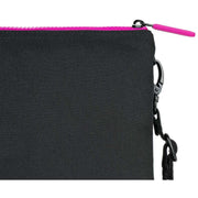 Roka Black Carnaby XL All Black Pink Label Recycled Canvas Crossbody Bag