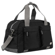 Roka Black Gatwick Medium Recycled Canvas Duffle Bag