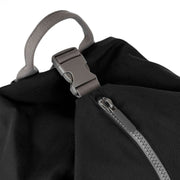 Roka Black Heathrow Large Recycled Canvas Duffle Bag