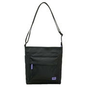 Roka Black Kennington B Medium All Black Recycled Nylon Crossbody Bag