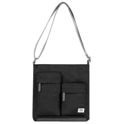 Roka Black Kennington M Medium Recycled Nylon Crossbody Bag