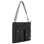 Roka Black Moorgate M Medium Recycled Nylon Crossbody Bag