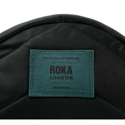 Roka Black Paddington B Small All Black Recycled Nylon Crossbody Bag