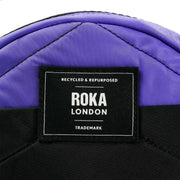 Roka Black Paddington B Small Creative Waste Two Tone Recycled Nylon Crossbody Bag