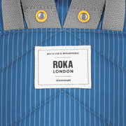 Roka Blue Bantry B Medium Recycled Canvas Backpack