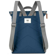 Roka Blue Finchley A Large Sustainable Canvas Backpack