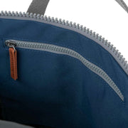 Roka Blue Finchley A Large Sustainable Canvas Backpack