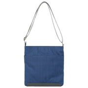 Roka Blue Kennington B Medium Recycled Canvas Crossbody Bag