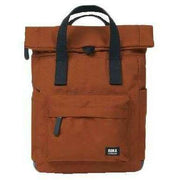 Roka Brown Canfield B Small Black Label Recycled Canvas Backpack