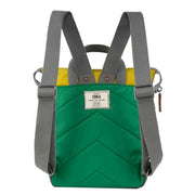 Roka Green Bantry B Small Creative Waste Colour Block Recycled Nylon Backpack