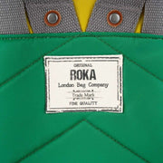 Roka Green Bantry B Small Creative Waste Colour Block Recycled Nylon Backpack