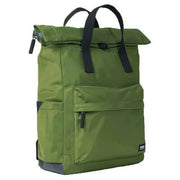 Roka Green Canfield B Medium Black Label Recycled Nylon Backpack