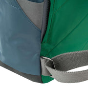 Roka Green Canfield B Medium Creative Waste Colour Block Recycled Nylon Backpack