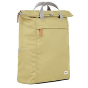 Roka Green Finchley A Large Recycled Canvas Backpack