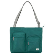 Roka Green Moorgate M Medium Recycled Nylon Crossbody Bag