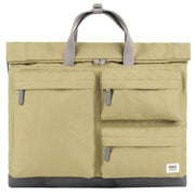 Roka Khaki Blackfriars M Large Recycled Canvas Messenger Bag