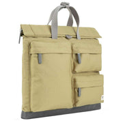 Roka Khaki Blackfriars M Large Recycled Canvas Messenger Bag