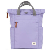 Roka Lilac Finchley A Small Sustainable Canvas Backpack