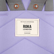 Roka Lilac Finchley A Small Sustainable Canvas Backpack