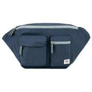 Roka Navy Oval M XL Recycled Nylon Sling Bag