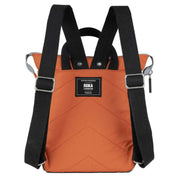 Roka Orange Bantry B Small Black Label Recycled Nylon Backpack