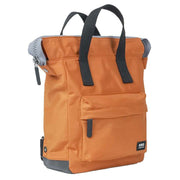 Roka Orange Bantry B Small Black Label Recycled Nylon Backpack