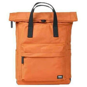 Roka Orange Canfield B Medium Black Label Recycled Nylon Backpack