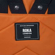 Roka Orange Canfield B Medium Black Label Recycled Nylon Backpack