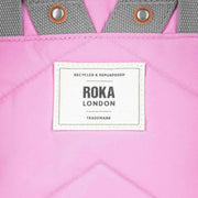 Roka Pink Canfield B Medium Recycled Nylon Backpack