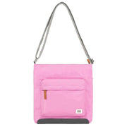 Roka Pink Kennington B Medium Recycled Nylon Crossbody Bag