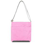 Roka Pink Kennington B Medium Recycled Nylon Crossbody Bag