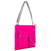 Roka Pink Moorgate M Medium Recycled Nylon Crossbody Bag