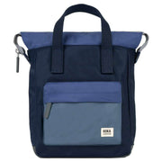 Roka Purple Bantry B Small Indigo Tonal Recycled Canvas Backpack