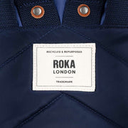 Roka Purple Bantry B Small Indigo Tonal Recycled Canvas Backpack