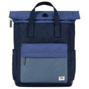 Roka Purple Canfield B Medium Indigo Tonal Recycled Canvas Backpack