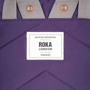 Roka Purple Canfield B Medium Recycled Nylon Backpack