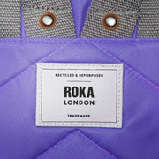 Roka Purple Canfield B Small Recycled Nylon Backpack
