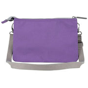 Roka Purple Carnaby XL Recycled Canvas Crossbody Bag