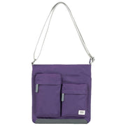 Roka Purple Kennington M Medium Recycled Nylon Crossbody Bag