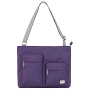 Roka Purple Moorgate M Medium Recycled Nylon Crossbody Bag