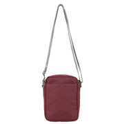 Roka Red Bond Recycled Canvas Crossbody Bag