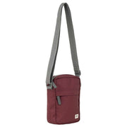 Roka Red Bond Recycled Canvas Crossbody Bag