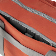 Roka Red Gatwick Small Recycled Canvas Duffle Bag