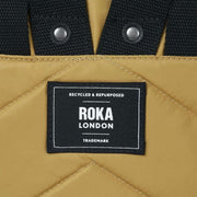 Roka Yellow Bantry B Small Black Label Recycled Nylon Backpack