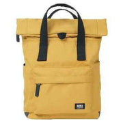 Roka Yellow Canfield B Small Black Label Recycled Canvas Backpack