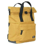 Roka Yellow Canfield B Small Black Label Recycled Canvas Backpack