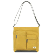 Roka Yellow Kennington M Medium Recycled Nylon Crossbody Bag