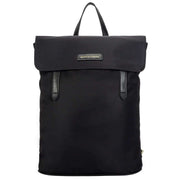 Smith and Canova Black Nylon Flapover Backpack