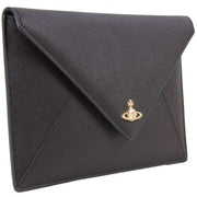 Vivienne Westwood Black Envelope Clutch Bag